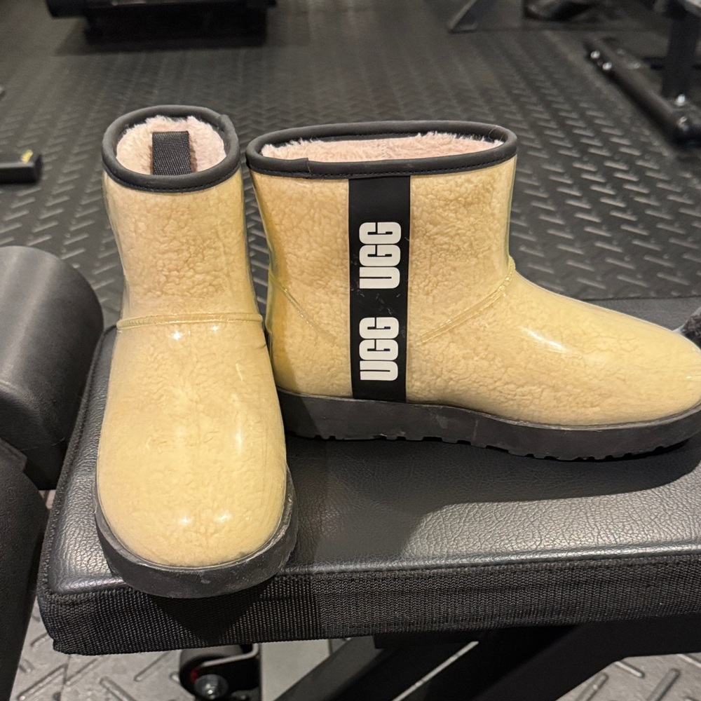 UGG Tan Shearling Ankle Boots